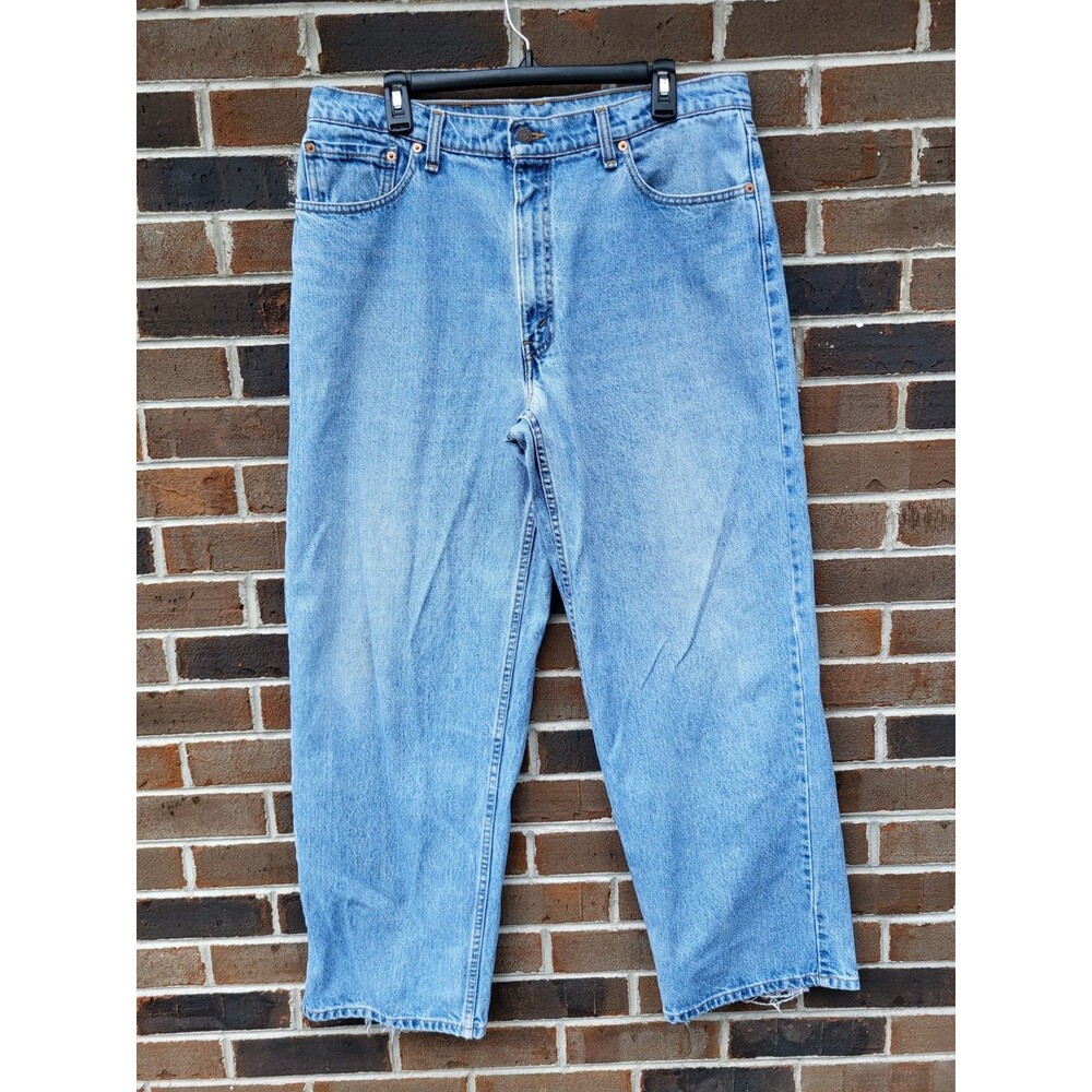 Vintage Levi's 567 Jeans Men 36x32 Blue Extra Wide Leg Made In Canada 90s